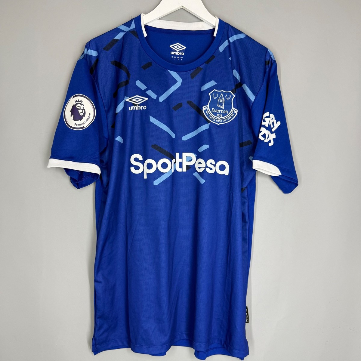 EVERTON ENGLAND 2019 2020 HOME FOOTBALL SHIRT JERSEY UMBRO #21