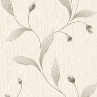 Belgravia Tiffany Glitzer Floral Trail Tapete Texturiertes Vinyl Anthrazit 41338