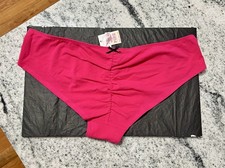 NWT RARE L Victoria s Secret PINK Ruched Back Hipster panties Vintage LARGE VTG
