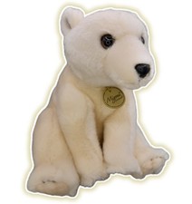 MIYONI by Aurora POLAR BEAR Sitting Plush 8" Cream Soft Stuffed Animal Toy 2017