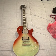 Epiphone Les Paul Model Electric Guitar Red Burst Solid Mahogany 6-String RH