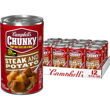 Sopa gruesa Campbell’s, sopa de carne y patata, lata de 18,8 onzas (paquete de 12)