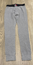 Tommy Hilfiger Mens Rick Long John Ribbed Pajama Bottoms Stretch Gray Size M