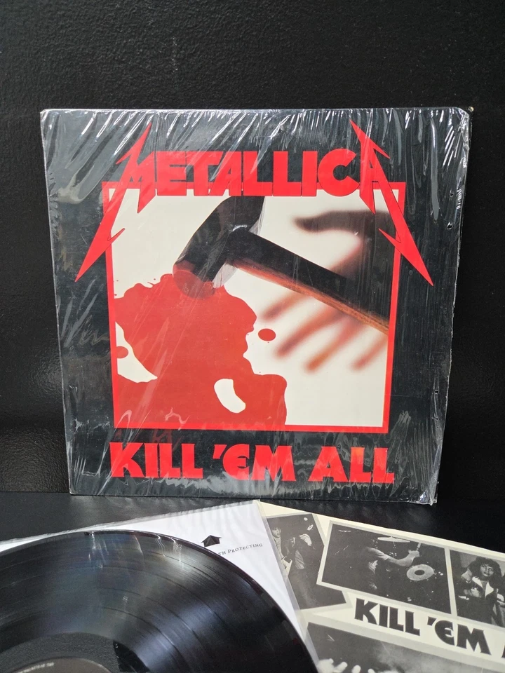 Metallica Kill Em All Lp Vinyl 1988 'Columbia CLUB' Press Shrink/Insert VG+/EX - Image 2 of 4