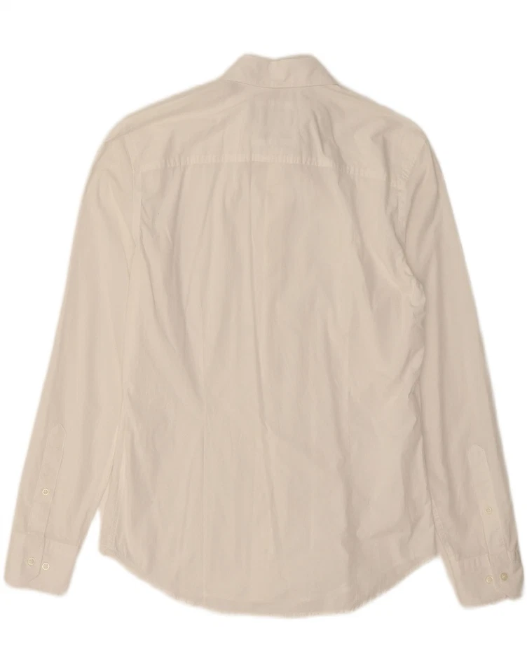 Camisa SISLEY Para Hombres Calce Ajustado Talla 40 15 3/4 Mediana Blanca DR03 Foto 2 de 4