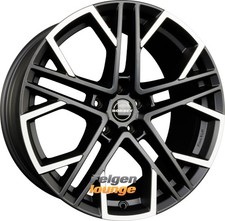 4x BORBET XV Black Polished Matt 9,5x19 ET45 5x112 Alufelgen 19 Zoll