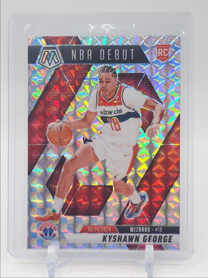 KYSHAWN GEORGE 2024-25 MOSAIC NBA DEBUT ROOKIE SILVER MOSAIC RC Q4530