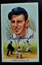 Rick Ferrell Boston Red Sox  Autographed 1989 Perez- Steele Card
