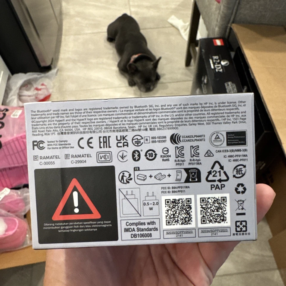 HyperX Pulsefire Haste 2 Mini Lightweight Wireless Optical Gaming Mouse White - Image 3 of 3