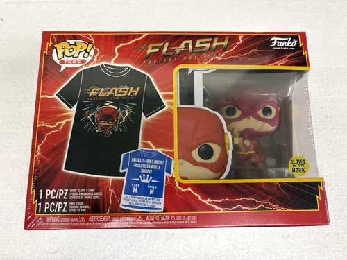 FUNKO POP! EXCLUSIVE DC THE FLASH FASTEST MAN ALIVE CW T SHIRT MEDIUM BLACK