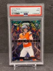 Bo Nix 2024 Panini Prizm Prizmatic No Huddle #11 Rookie PSA 9 Mint Broncos