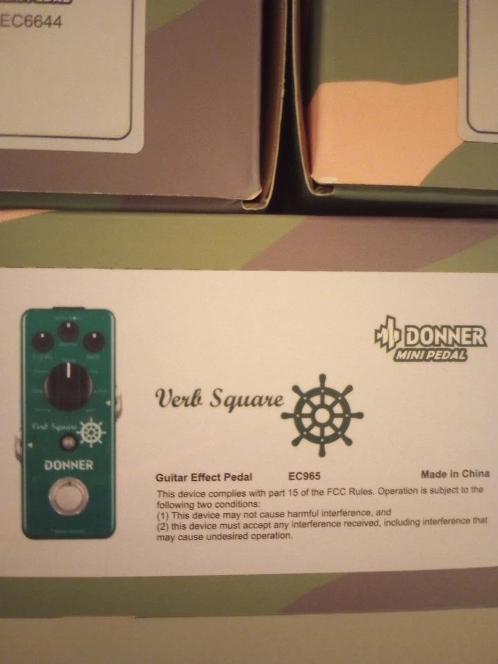 Three Donner Mini Pedals w/boxes (Mod Square II, Delay, Reverb) - Image 4 of 4