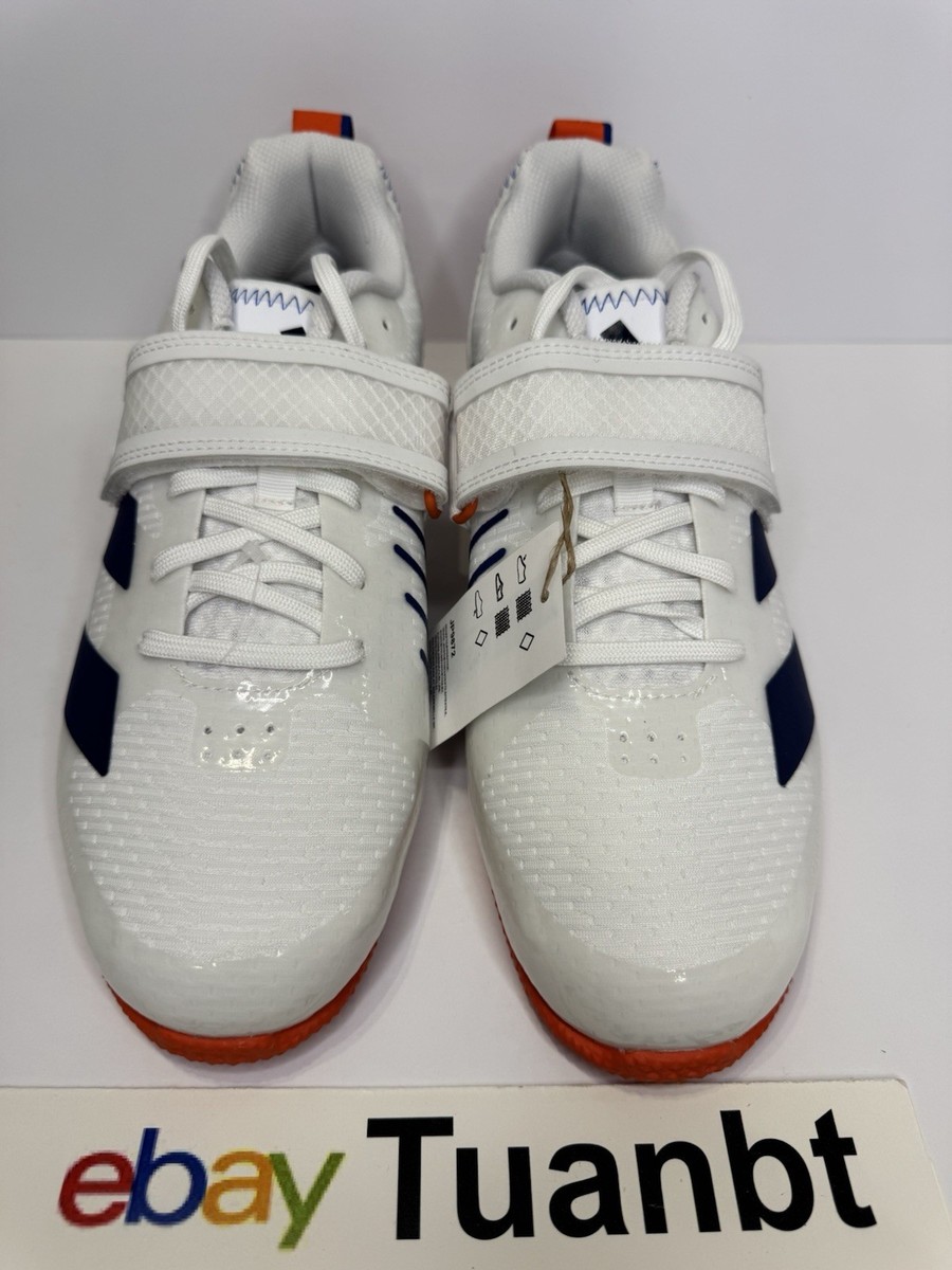BRAND NEW Adidas Adipower III Weightlifting Men's Strap White/Blue