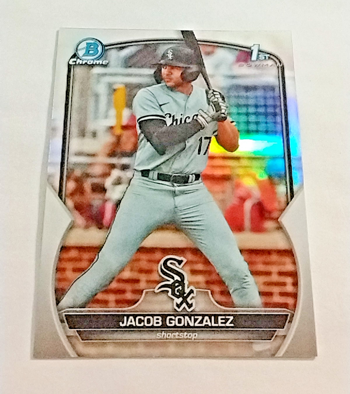 2023 Bowman Chrome #BDC-167 Jacob Gonzalez 1st Bowman Refractor White Sox.   N63