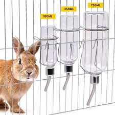 Rabbit Water Bottle Hanging Cage Sipper Plastic for Small Animals (180 / 350 ml)