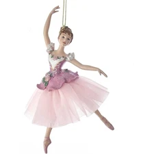 Kurt Adler Suite Waltz of Flowers Ballerina Resin Christmas Tree Ornament
