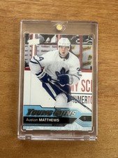 2016 Upper Deck Auston Matthews Clear Cut #201 card