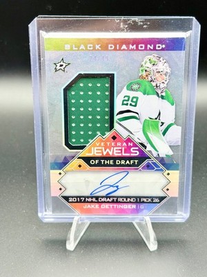 2024-25 Upper Deck Black Diamond #VJD-JO Jake Oettinger Jewels of the Draft #/49