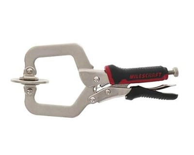 4000 2in Face Clamp Heavy Duty Locking C-Clamp Swivel Pads Wood Joinery Weld