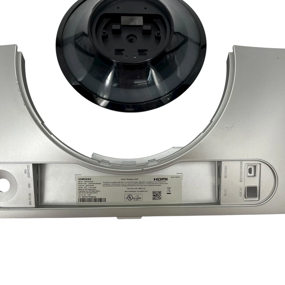 Panel de puerto trasero y carcasa de montaje para Samsung 49" Odyssey G93SC S49CG932SN #U2465 Foto 4 de 4