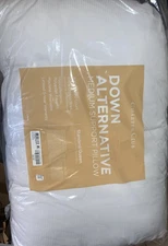 Charter Club Down Alternative Medium Support Pillow 300 Thread Count 100%Cotton