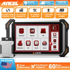 ANCEL DS600 BT ECU Coding OBD2 Scanner All Systems Bidirectional Diagnostic Tool