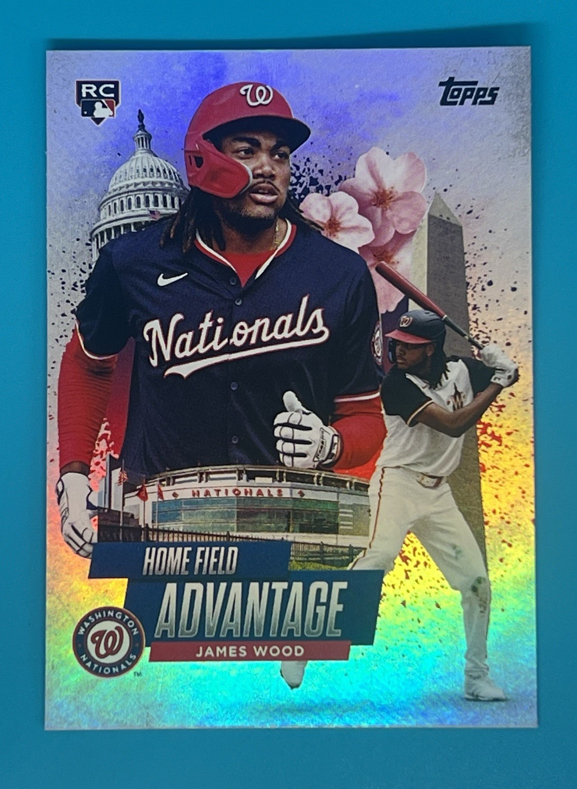 2025 Topps Series 1 - Home Field Advantage HA-9 James Wood Nationals Rookie