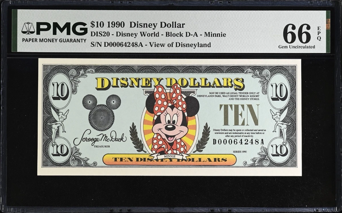Minnie Mouse Disney Dollars (1968-Now) for sale | eBay