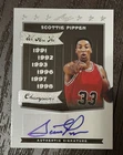 2012 Scottie Pippen Leaf Legends Of Sport AUTO /10 We Are The Champions Bulls