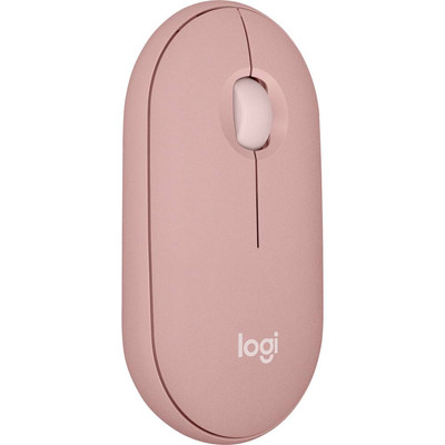 Logitech Pebble Mouse 2 M350s - TONAL ROSE - EMEA-808 Maus Bluetooth  Optisch