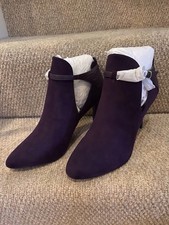 NEW NEXT Size 6.5 Ladies Stylish Aubergine Ankle Boots NEW 