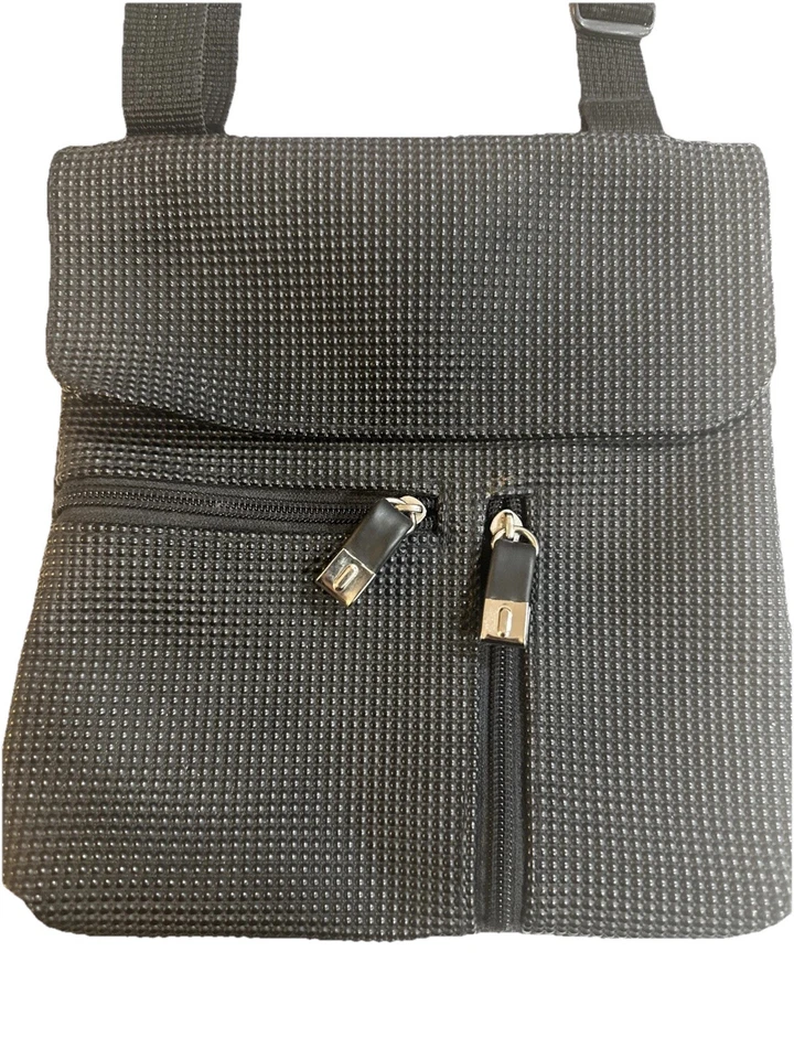 Bolso Bandolera URBAN OXIDE UO2 NEGRO GUIJARRO Texturizado BOLSO Mujer/Hombre Correa Ajustable Foto 2 de 4