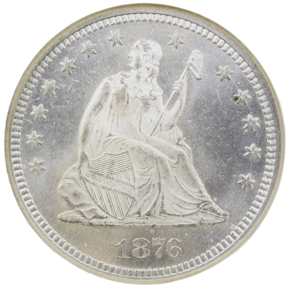 1876 25C NGC/CAC MS66 - Liberty Seated Quarter - Image 3 of 4
