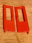 Vntg Fisher Price Little People #994 Family Camper Replacement Red Doors, 3-D