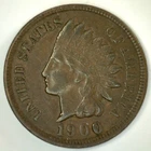 1900 Indian Head Cent XF 1c US Type Coin Extra Fine Philadelphia Penny