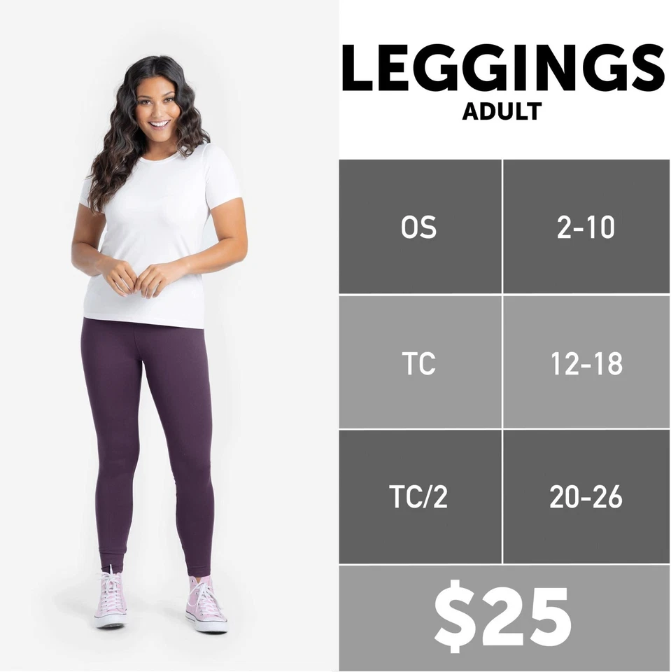 TC LuLaRoe ~ GRIS CARBÓN SÓLIDO ~ Leggings; TALLAS 12-18; Gris; ¡NUEVO EN PAQUETE! Foto 2 de 3