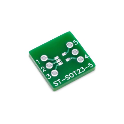 SOT23-5 (5 Pin) SMD to DIP Adapter, PCB Breadboard Adapter ST-SOT23-5,  5 Pieces