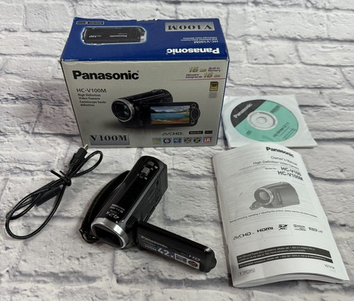 Panasonic Digital Hi-Vision Video Camera Built-In 16GB,HC-V100M - NEEDS POWER
