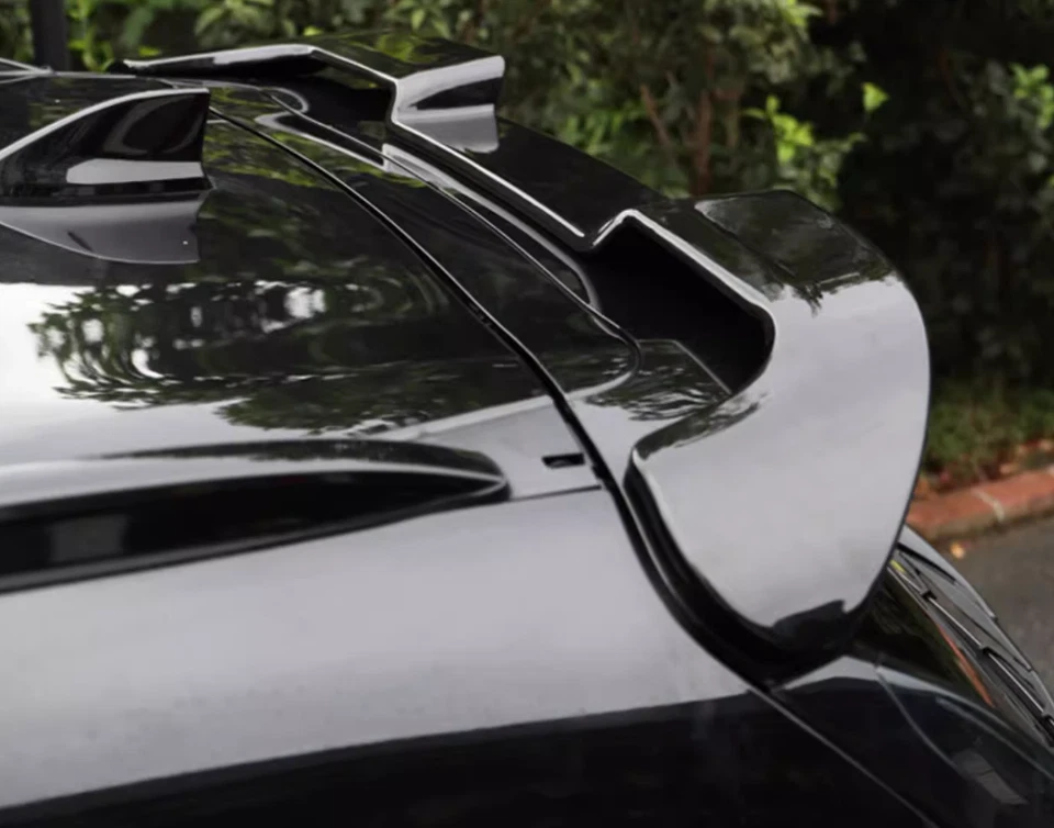 Alerón de ventana de techo trasero negro brillante ABS ajuste labio de ala 2017-2022 Honda CRV CR-V Foto 2 de 4