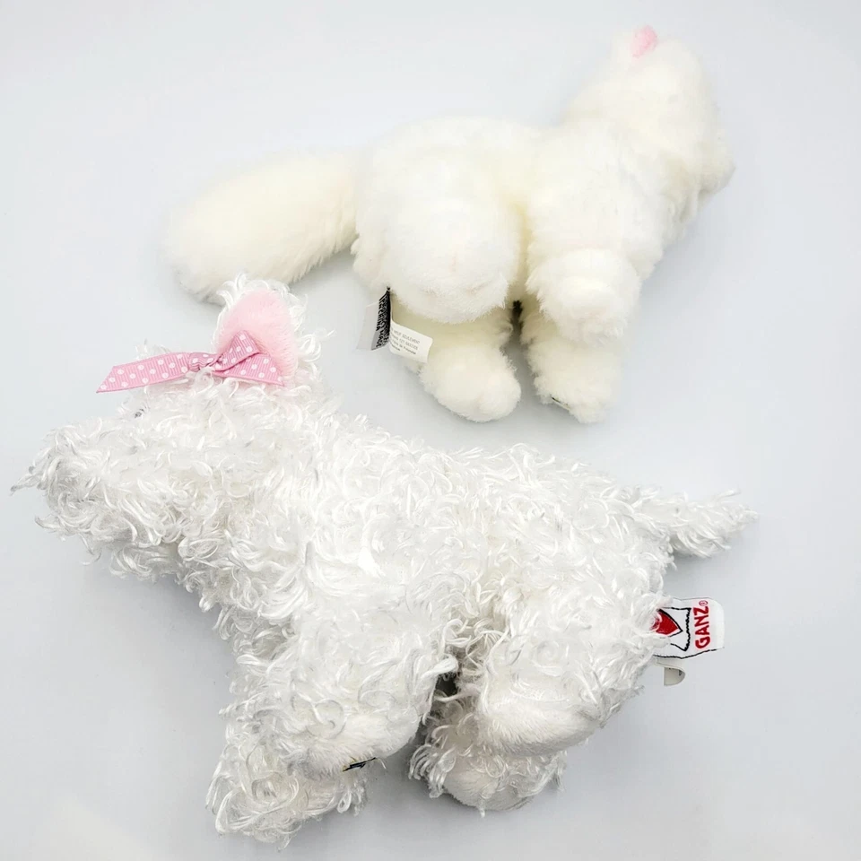 Webkinz Lil' Kinz White Persian Cat White Terrier Dog Puppy Small Plush No Code - Image 4 of 4