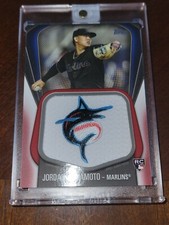 Jordan Yamamoto /10 RC 2020 Topps Jumbo Jersey Sleeve Patches Red #JJSPJY
