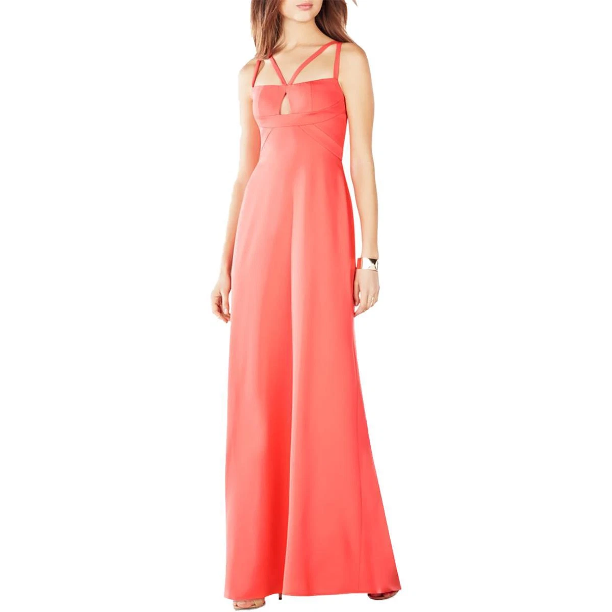Bcbg strappy cutout sheath dress 2025