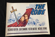 MOVIE POSTER: The Robe Half Sheet Poster 1963- Richard Burton- Jean Simmons