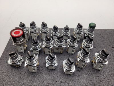 Lot of 19x Eaton Industrial On/Off Switch Lot EMO, Multipole 10250T ...