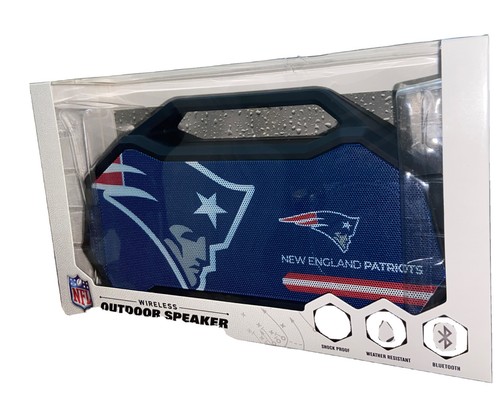 New England Patriots NFL Shockbox LED Wireless Bluetooth Speaker Team Colors NEW - Picture 4 of 4