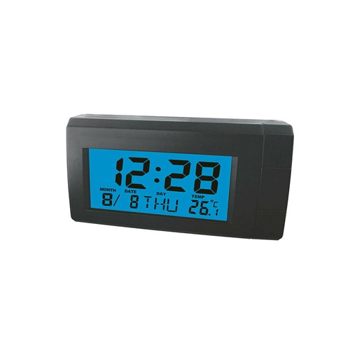Portable Mini Digital Clocks Date Time Temperature For Car Dashboard Desk Table - Picture 10 of 12