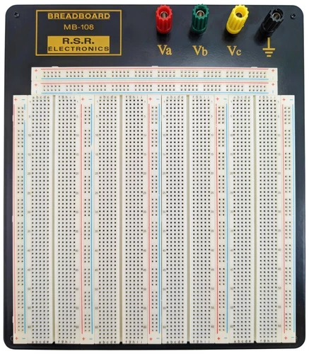 Solderless Breadboard with Metal Backplate, 3220 Tie Points, 4 Binding Posts