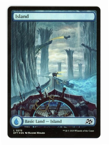 FOIL ISLAND (273) (FULL ART) X4 Aetherdrift DFT Magic MTG MINT