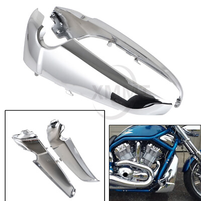 L&R Chrome Radiator Side Covers shrouds For Harley V-Rod 10th Anniversary VRSCAW