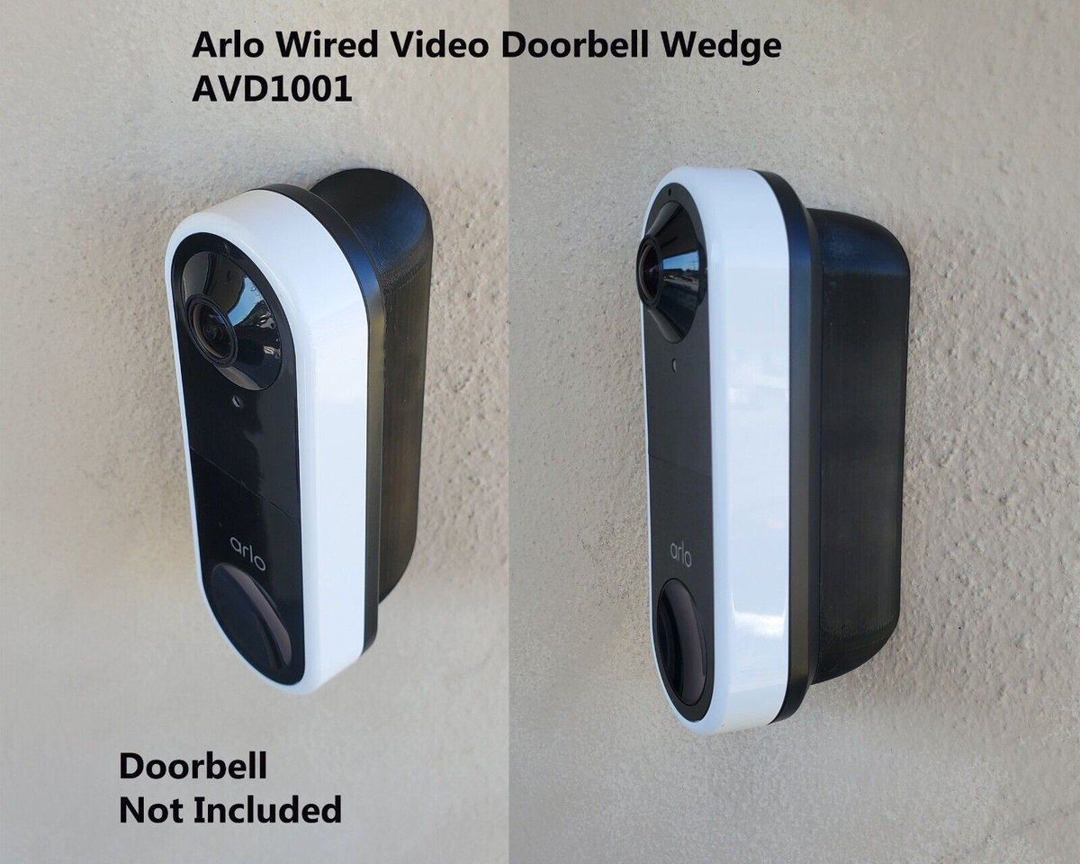 Arlo Essential Wired Doorbell Wedge Angle Mount Bracket 15 25 35